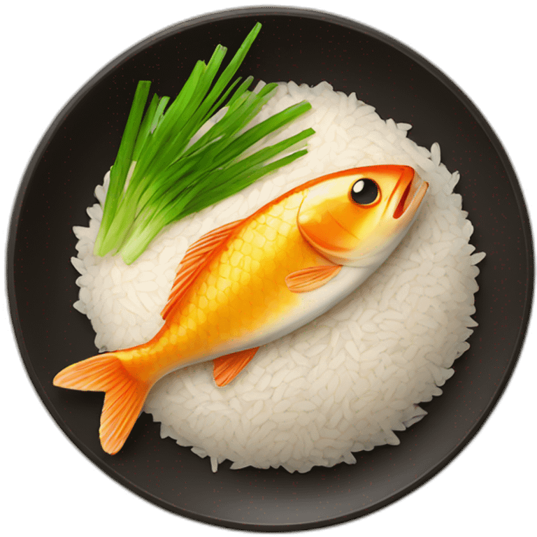 rice with fish emoji