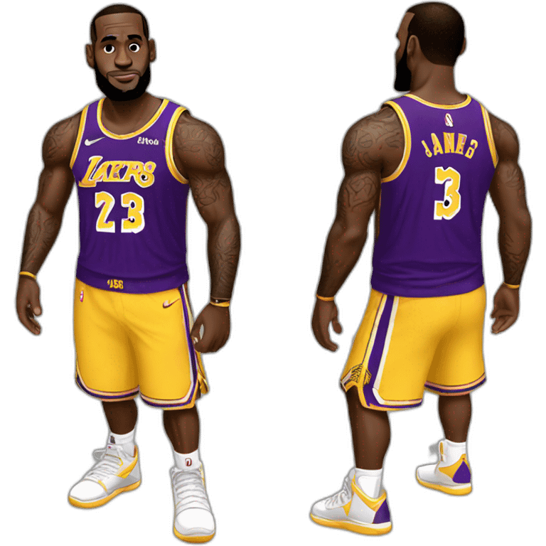 Lebron James full body emoji