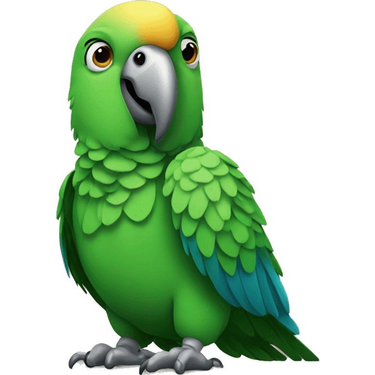 parrots looking a lttle dum emoji