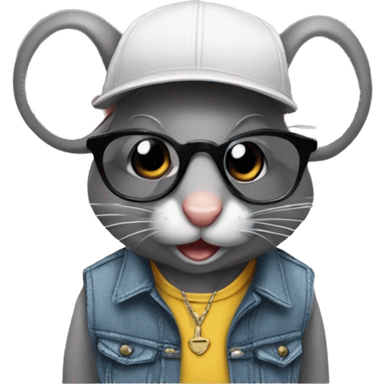 A mouse with swag emoji