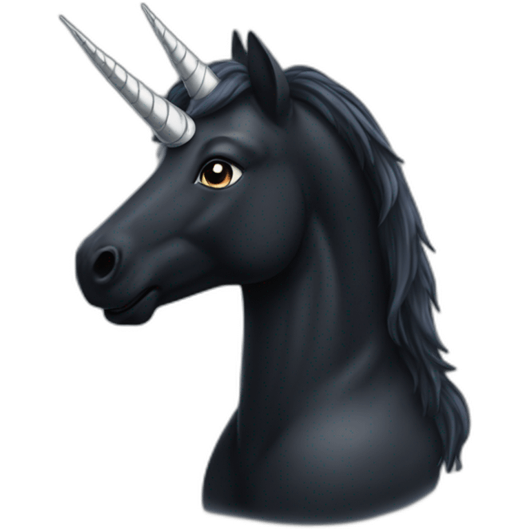 black unicorn emoji