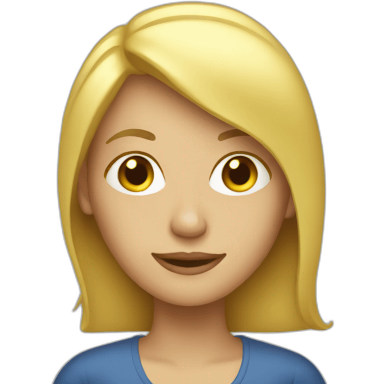 blond laptop woman emoji