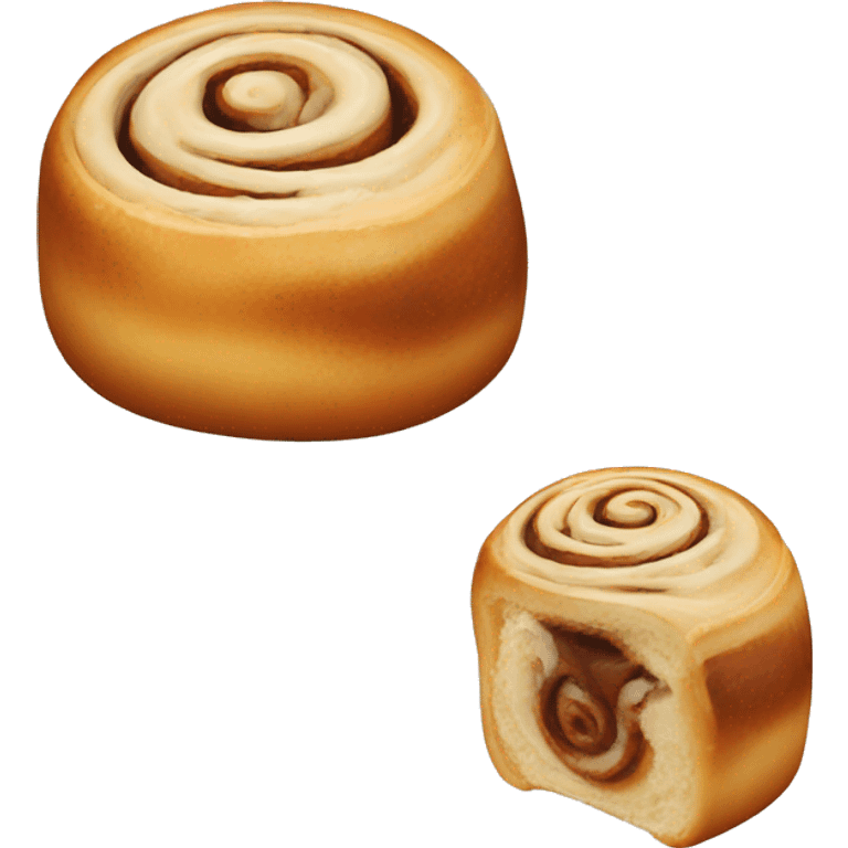 Single thick cinnamon roll  emoji