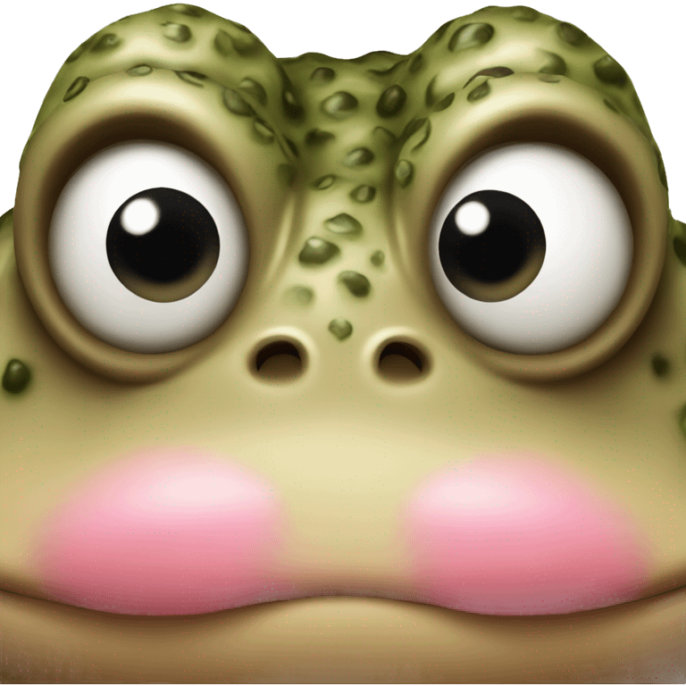 Toad sticking tongue out emoji