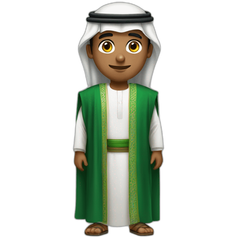 Saudi Man with Saudi clothes emoji