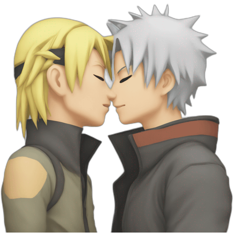 Naruto kiss saske emoji