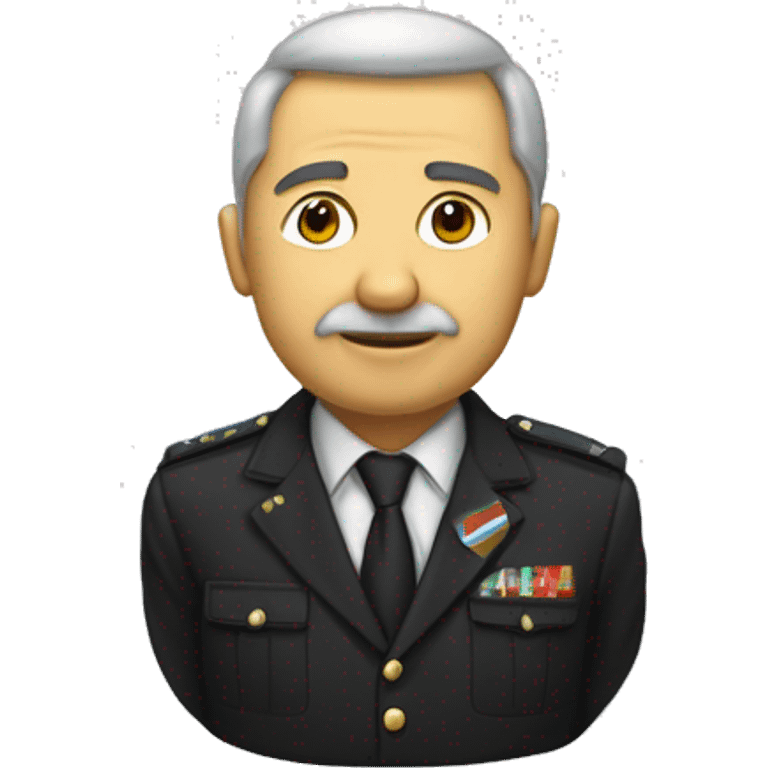 Собака спаниел черная в белое пятнышко  emoji