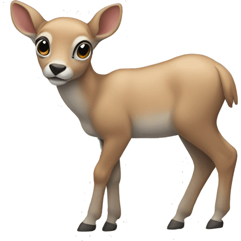 Stone fawn emoji