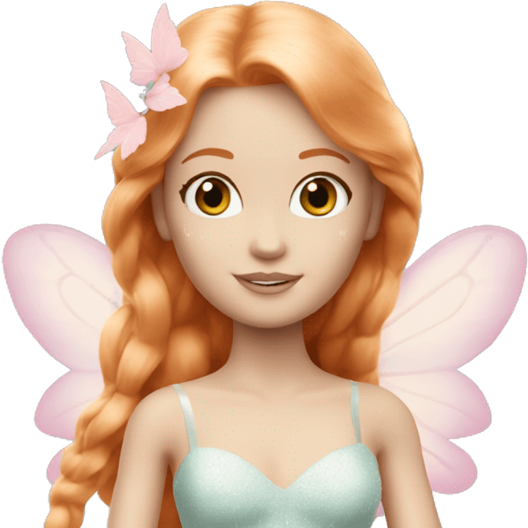 Pale Barbie fairy ginger emoji