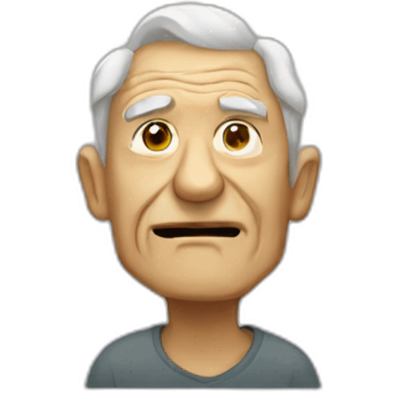 Creepy old man emoji