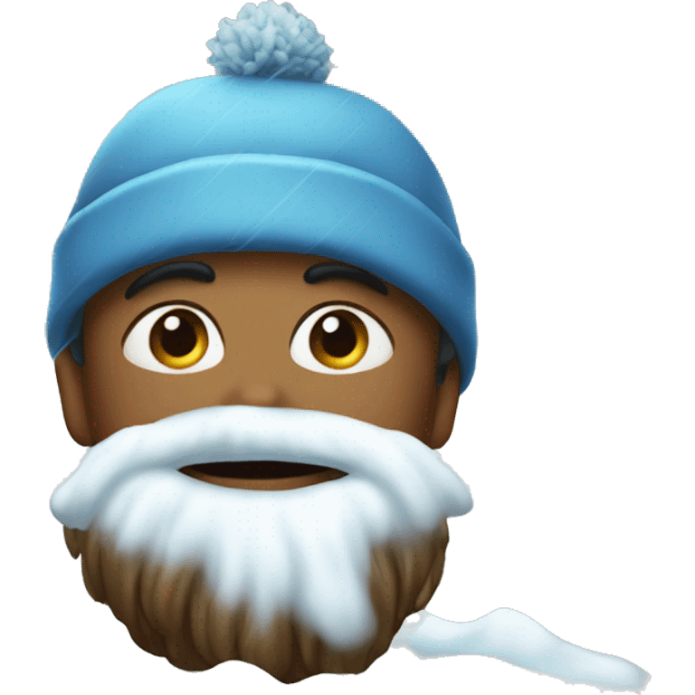 Snowing from nose emoji