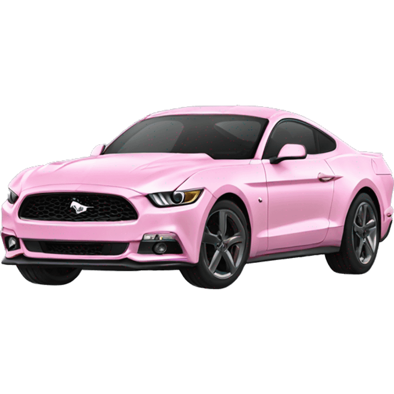 Light pink mustang sports car emoji