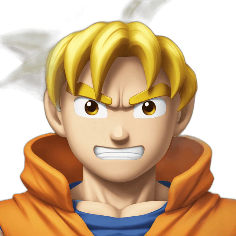 Son Goku énervé emoji