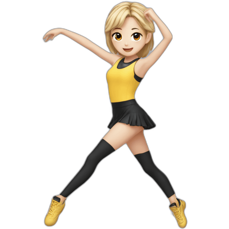 Dance-girl-kpop-team-ten-person emoji