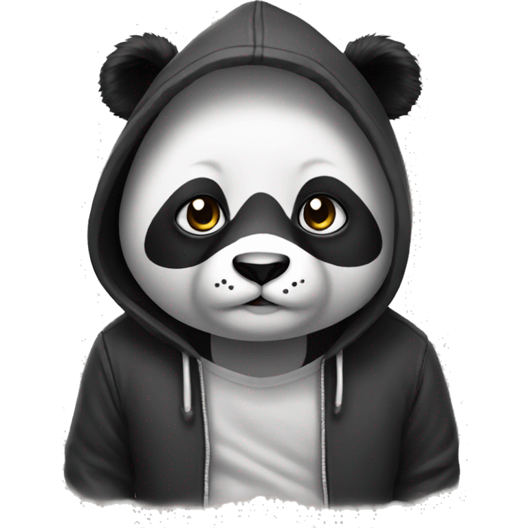 Panda wearing hoodie emoji