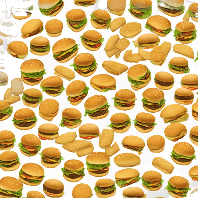 10 katlı hamburger emoji