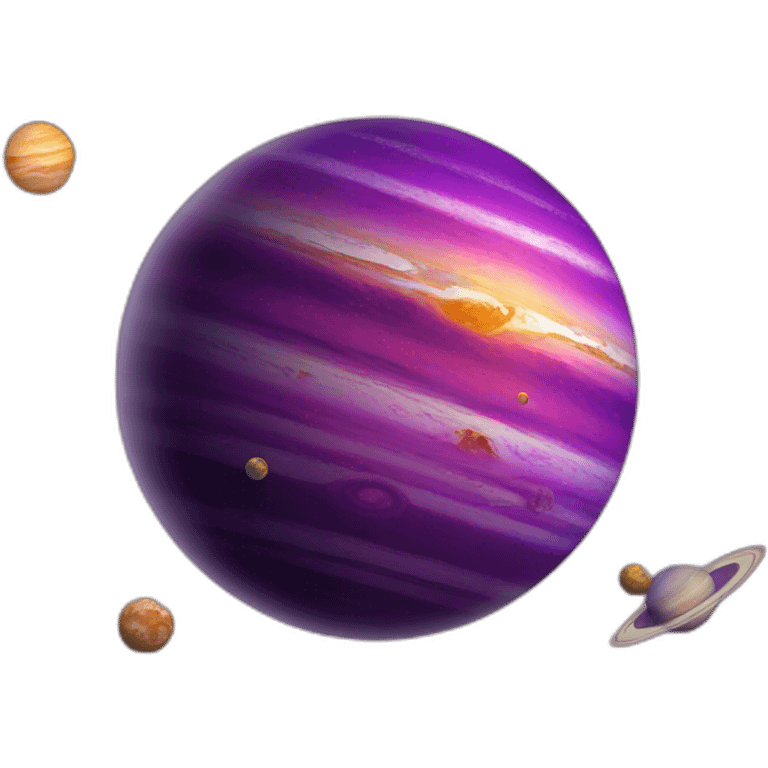 purple planet solar system emoji