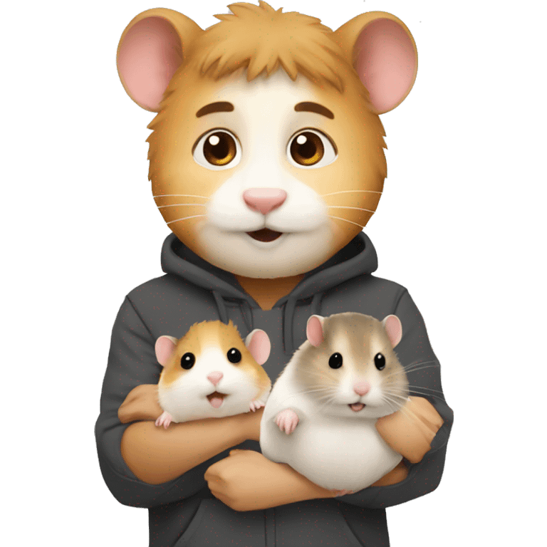 hamster with human emoji