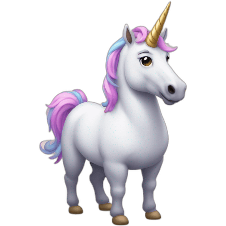 Fat unicorn emoji