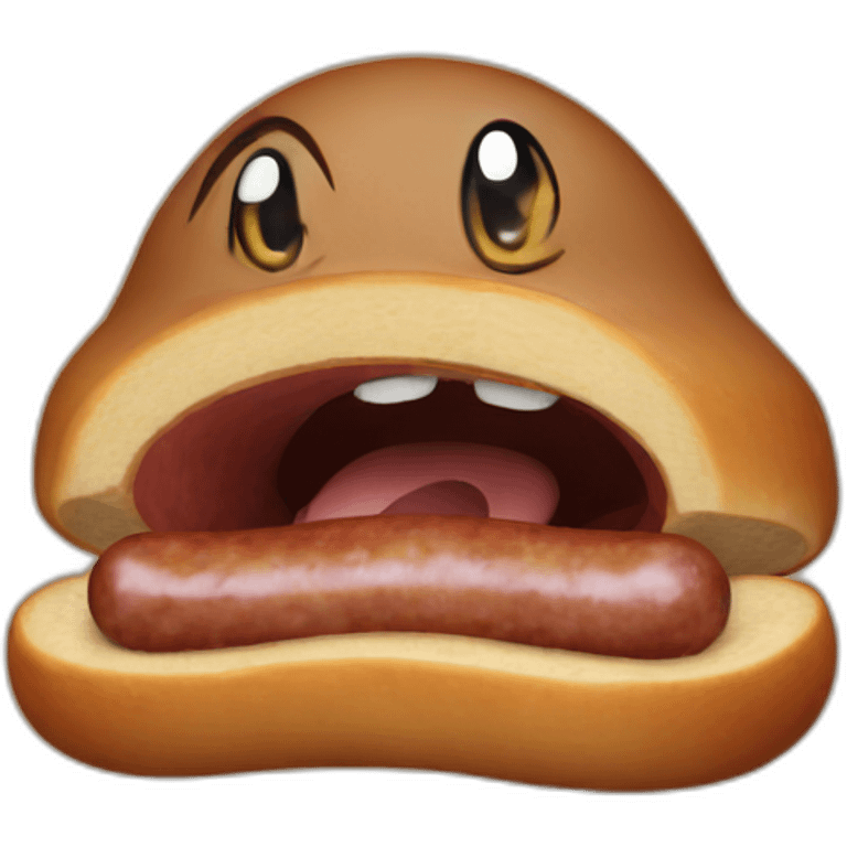 Donby eating sausage emoji