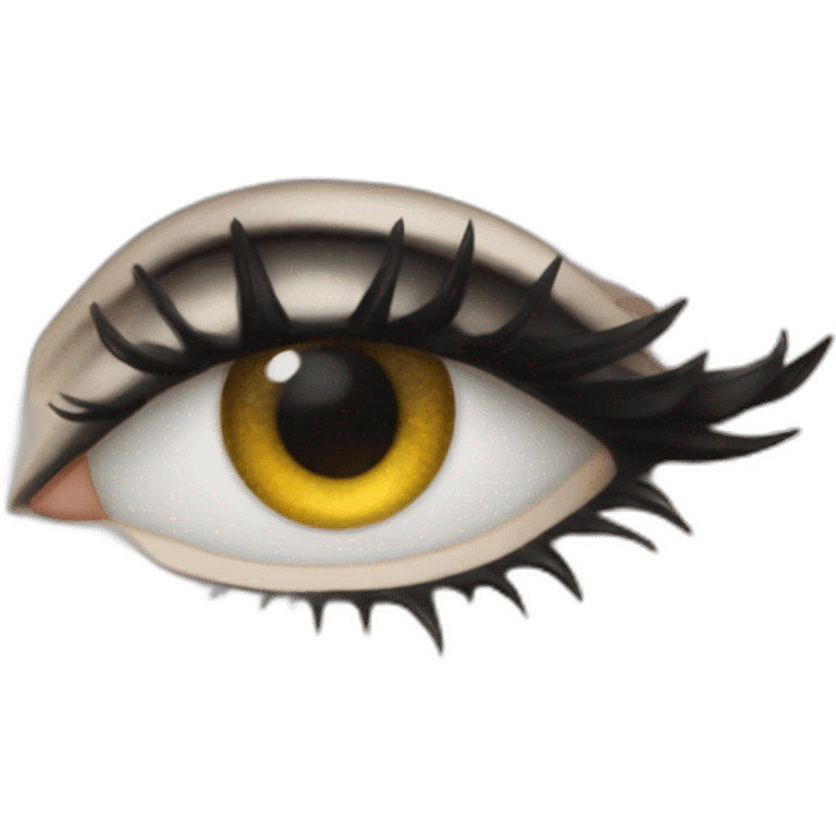 White snake female eye liner emoji