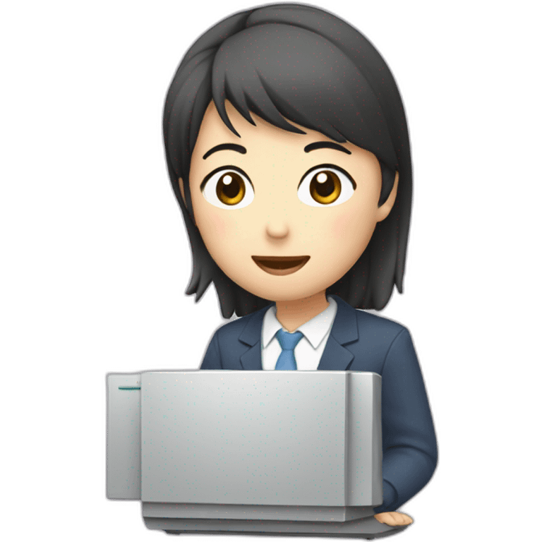 assistant Japanese use computer emoji