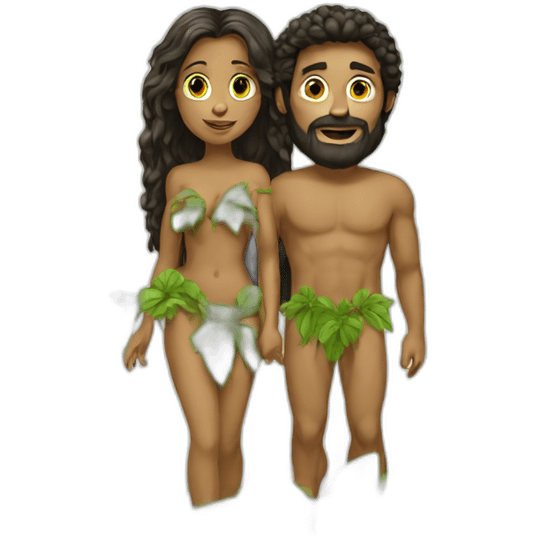 Adam and Eve emoji