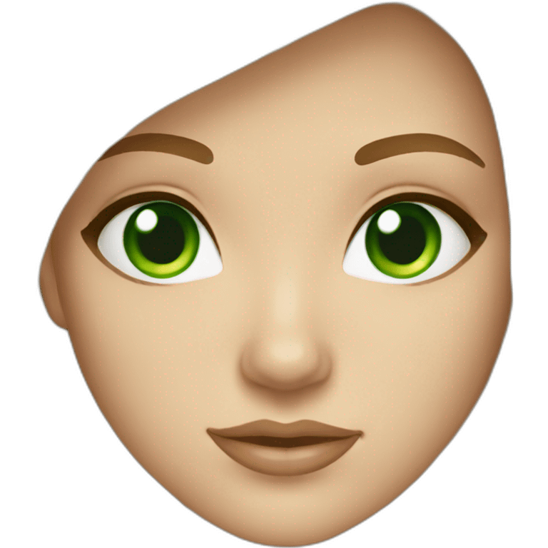 blond girl green eyes bikini emoji