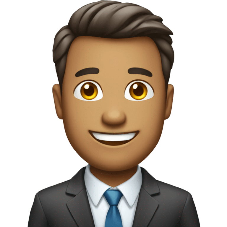 happy businessman emoji