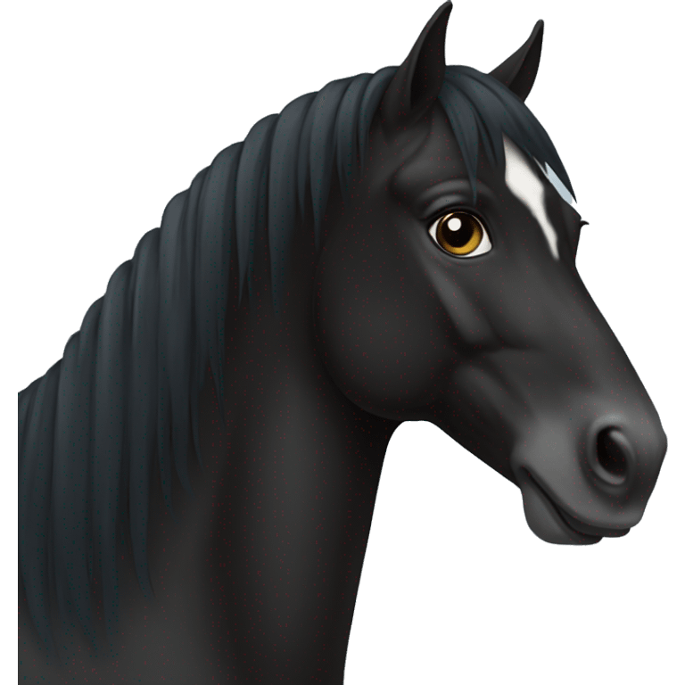 Black horse emoji text emoji