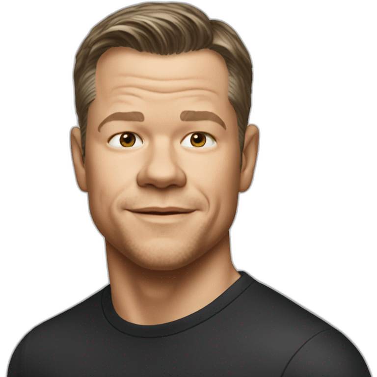 Matt Damon　playing pianm emoji