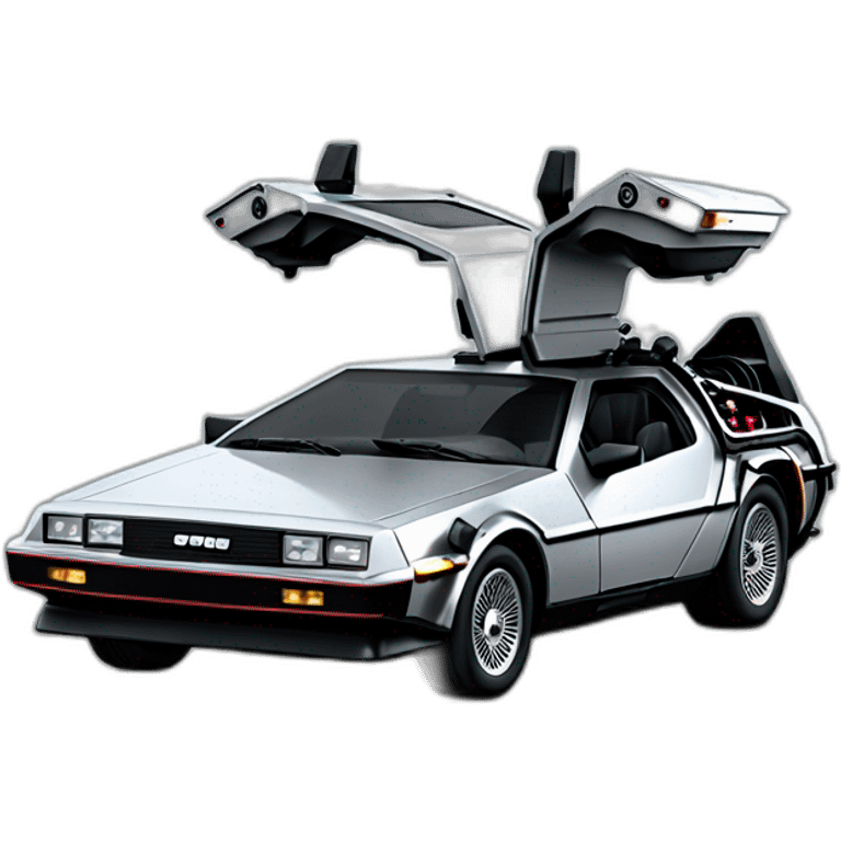 DeLorean time machine emoji