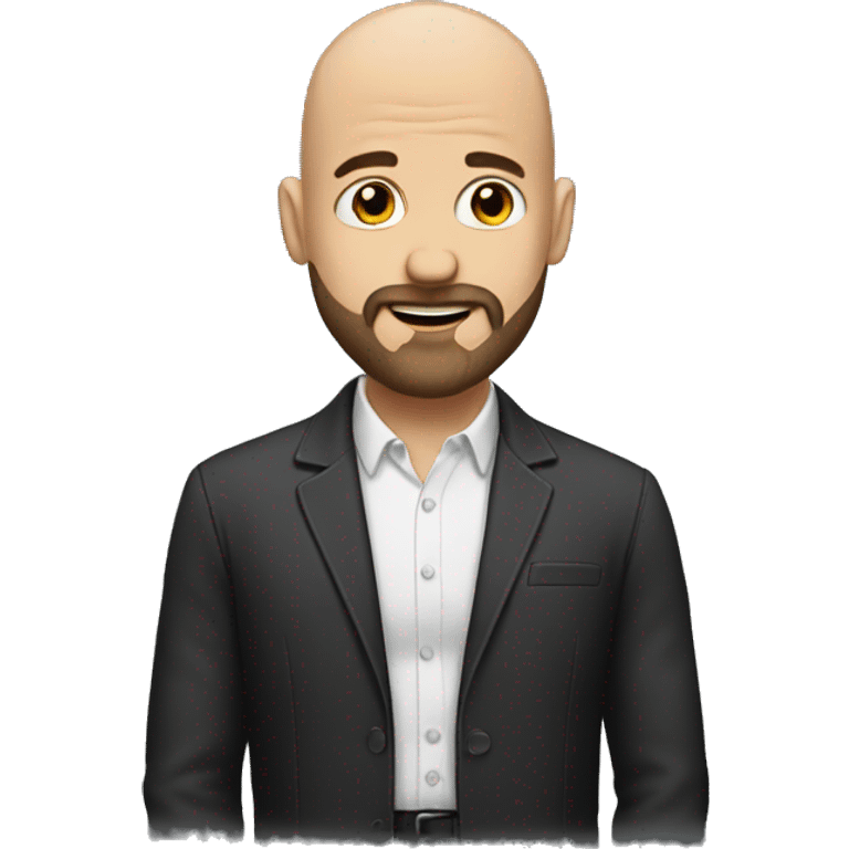 bald guy emojis with beard emoji