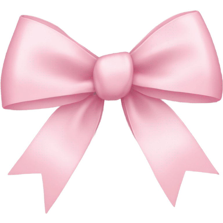 light pink ribbon bow emoji