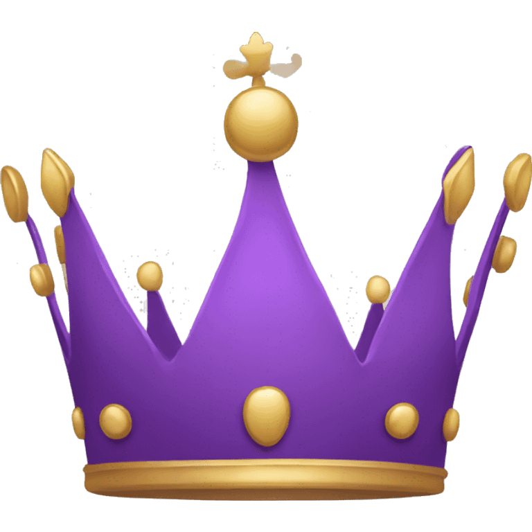 simple purple crown emoji