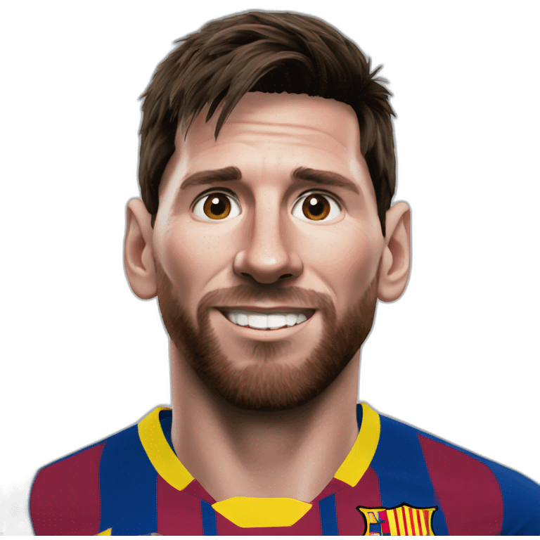 Realistic Messi emoji