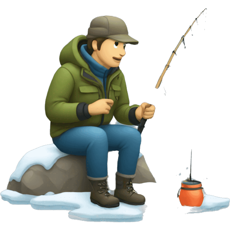 winter fishing emoji