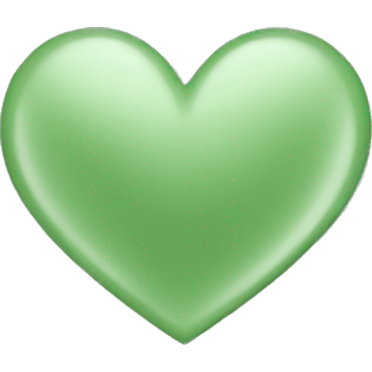 sage green heart emoji