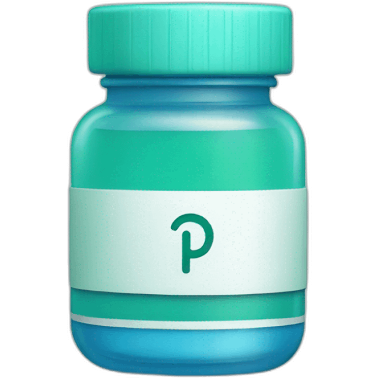 pharmacy with name Gi blue and aqua green emoji