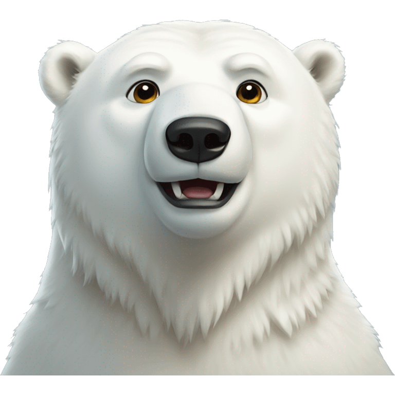 white polar bear emoji