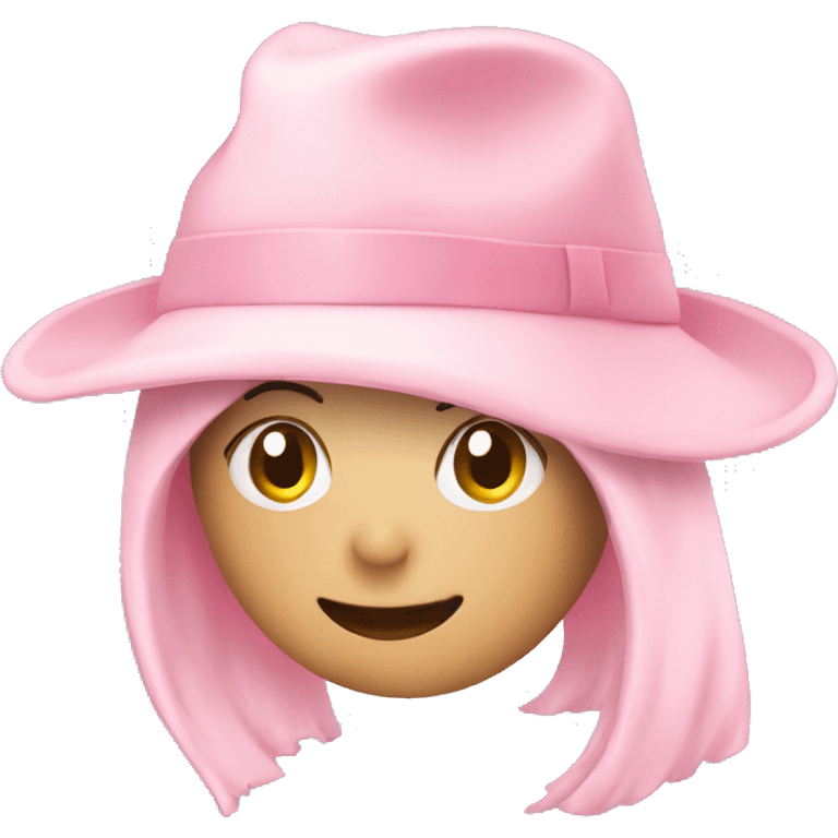 Light pink hat with an S emoji