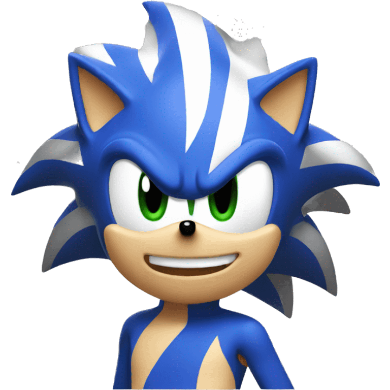 sonic com fogo emoji