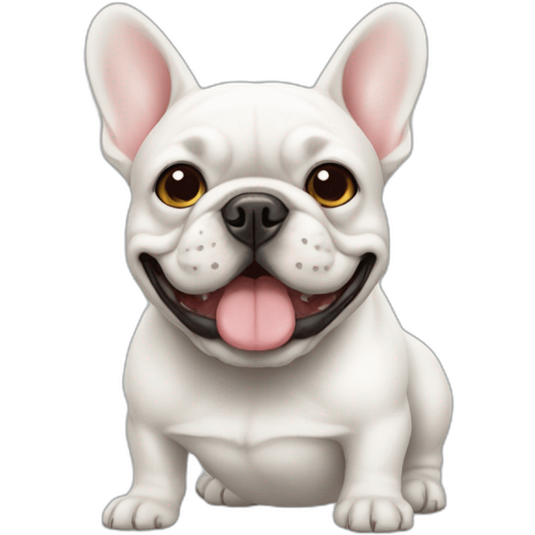 white french bulldog emoji