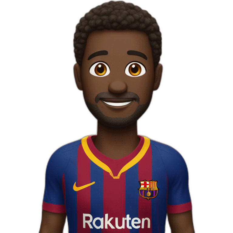 Omarsy avec le maillot de Barcelone emoji