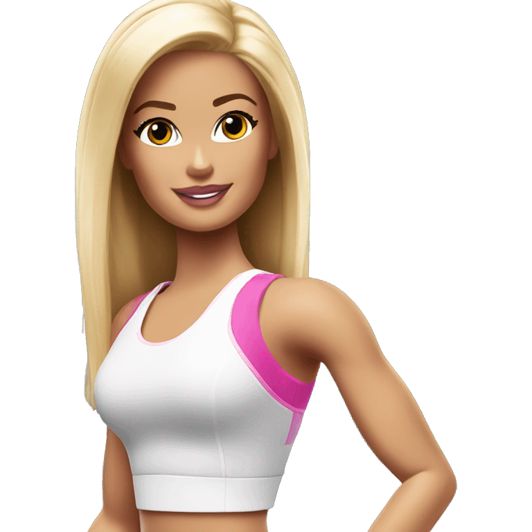 Barbie in the gym emoji