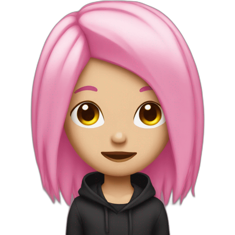 Pink emo emoji