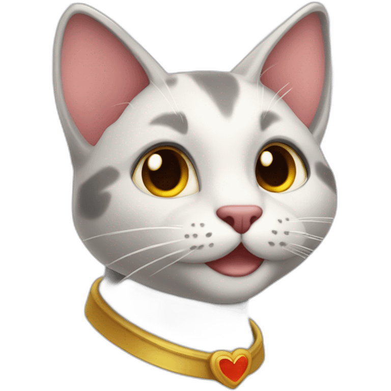 Gato de corazón emoji