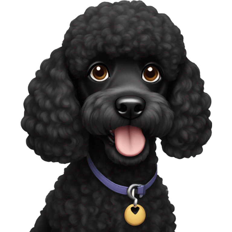 black poodle  emoji