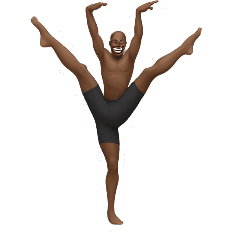 man on the splits emoji