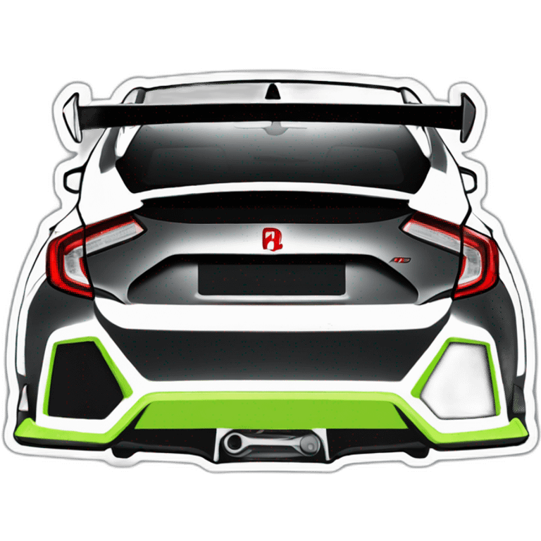 Civic Type R rear view emoji